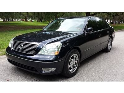 ((2001 lexus ls430 4dr sedan luxury cold a/c smooth drive blue/tan leather int))