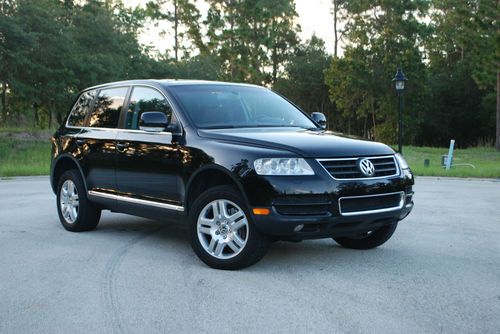 2005 volkswagen touareg v8 4motion self leveling 4 zone a/c nav moonroof clean