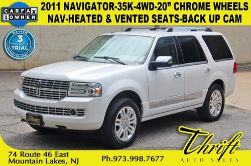 11 navigator-35k-4wd-20 chrome wheels-nav-heated &amp; vented seats-backup cam