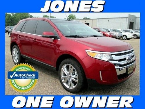 2013 ford edge fwd limited - low miles - warranty - loaded - ruby red