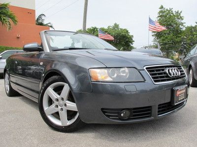 Audi a4 1.8t turbocharged convertible leather xenons low miles clean carfax