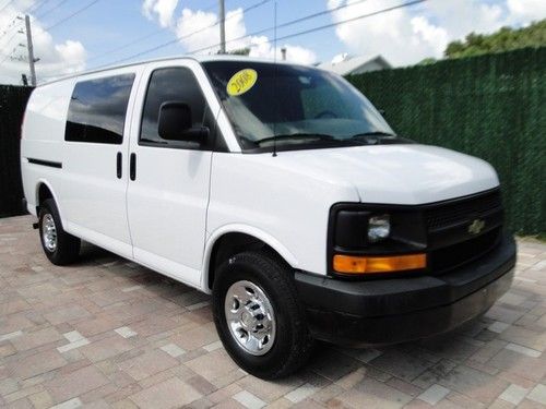 2008 chevy 2500 express work cargo van 4.8l auto air ac bucket seats stereo
