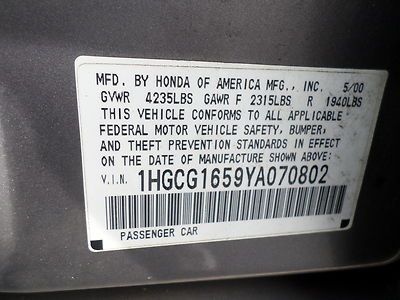 NO RESERVE 2000 HONDA ACCORD EX REAL CLEAN DRIVES GREAT, image 41