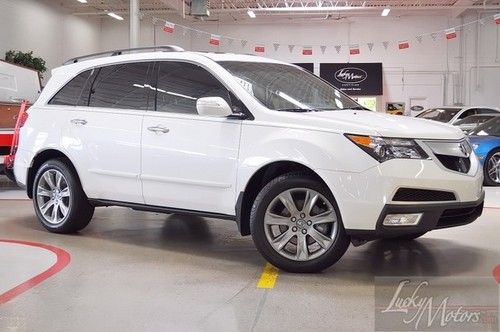 2011 acura mdx advance pkg, one florida owner, navi, sat, ventilated, 3rd row