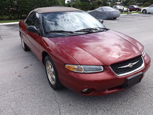 1999 chrysler sebring jxi convertible 2-door 2.5l