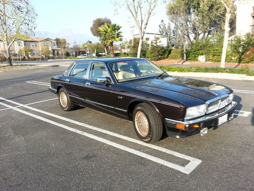 1992 jaguar vanden plas majestic sedan black cherry special edition low mileage