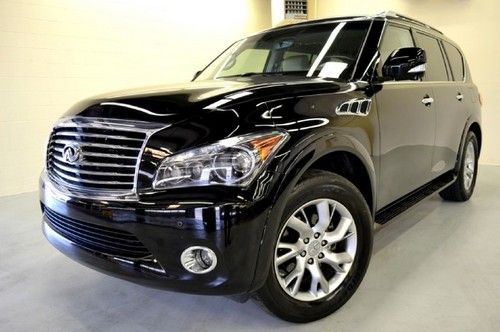 2011 infiniti qx56~nav~roof~f/r cam~2tv/dvd~htd lea~rcam~roof~we finance