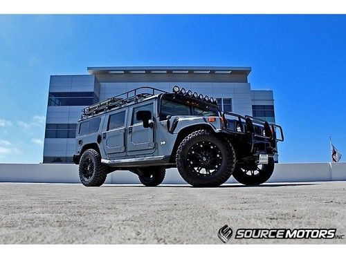 H1 wagon, 1 of 16, 20" wheels, alpha interior, hd rear bumper, winch, lockers