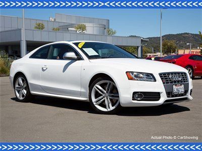 2009 audi s5 6-spd manual: offered by authorized mercedes dealer, bang &amp; olufsen