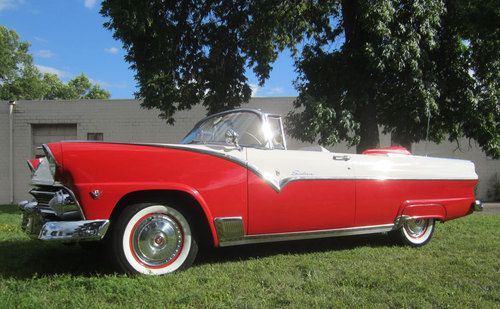1955 ford fairlane sunliner convertible manual trans excellent and no rust!