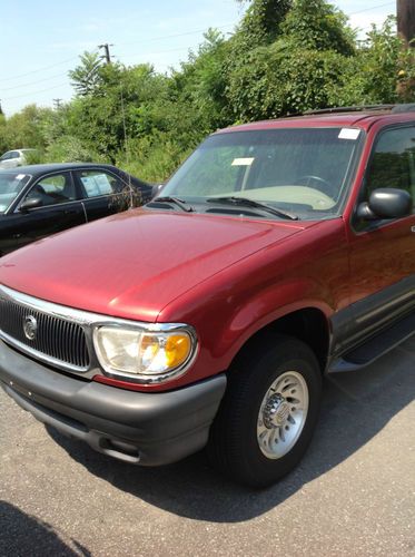 1999 mercury mountaineer red suv base model 2wd 4.0l v-6 no reserve