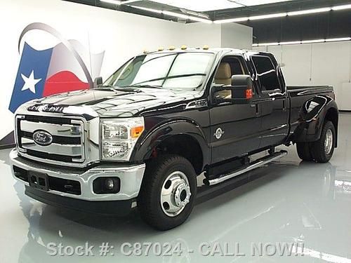 2012 ford f350 lariat crew fx4 4x4 diesel drw nav 15k!! texas direct auto