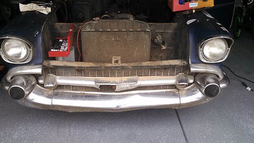 1957 chevrolet bel air 4-door post, original 6 cyl