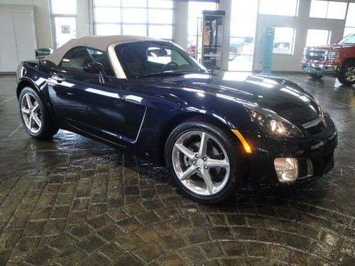 1-owner accident free midnight blue 2008 saturn sky redline turbo auto roadster!