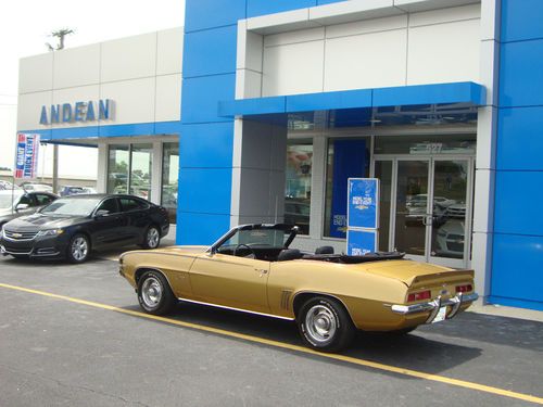 1969 chevrolet camaro convertible special order x-11 - complete provenance