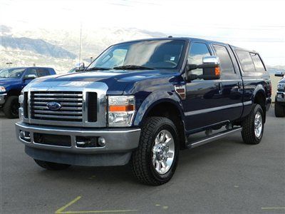 Ford crew cab lariat 4x4 powerstroke diesel leather shell auto tow 20 wheels