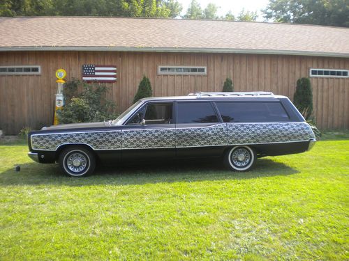 1968 plymouth sport suburban station wagon/ rat rod rockabilly psychedelic wagon