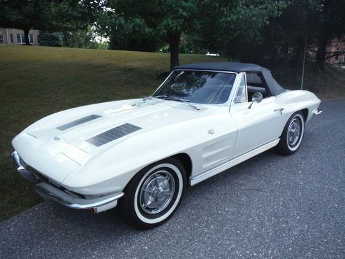 1963 chevrolet corvette convertible 327-300 match #,s beautiful weekend driver