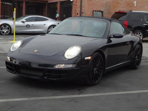 2007 porsche 911 carrera s cabriolet damaged salvage runs! cooling good loaded!!