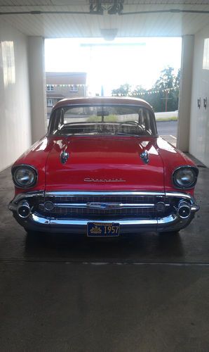 1957 chevy bel-air two door post recently restored