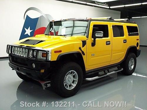 2005 hummer h2 4x4 6pass sunroof nav htd leather 62k mi texas direct auto