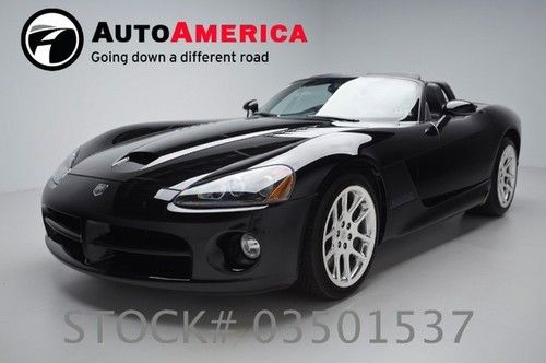 22k low miles 2003 dodge viper srt 10 black convertible leather manual certified