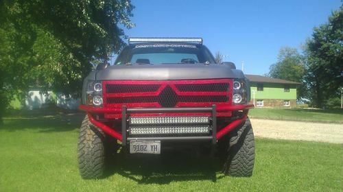 Chevy silverado 2500hd lifted pre runner monster truck rigid led fabtech toyo