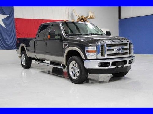 2008 f350 diesel 4x4  1-owner lariat crew single rear wheel lwb carfax