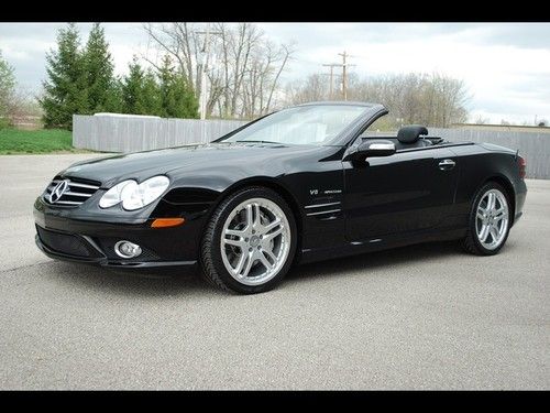 2007 mercedes-benz sl55 amg black pano roof  keyless go!