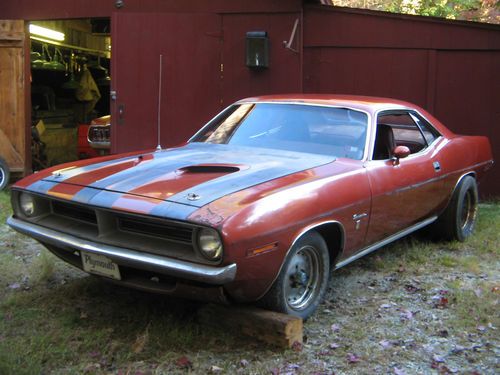 1970 plymouth barracuda gran coupe barn find 23k miles original paint cuda