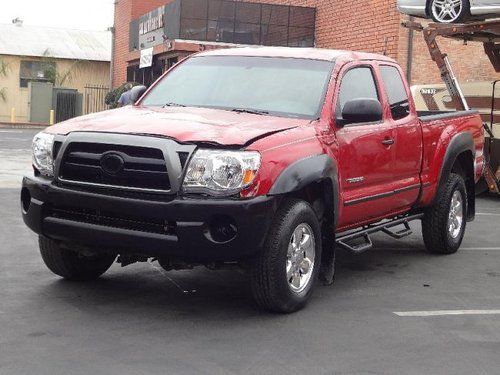 2009 toyota tacoma access cab 4wd damaged salvage runs! low miles nice unit!!