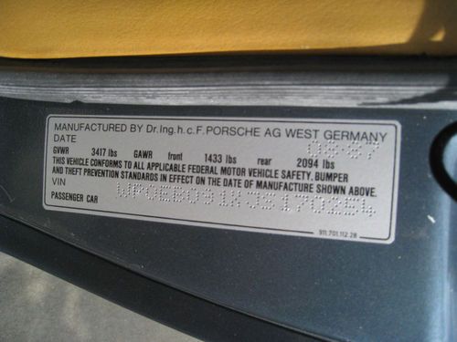 1988 Porsche 911 Carrera Convertible 2-Door 3.2L, US $23,000.00, image 19