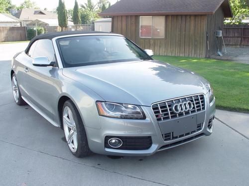 2011 audi s5 s 3.0t cabriolet quattro awd s tronic needs work repairable fixer!