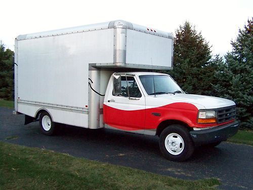 1997 ford f-350 14' u-haul box truck