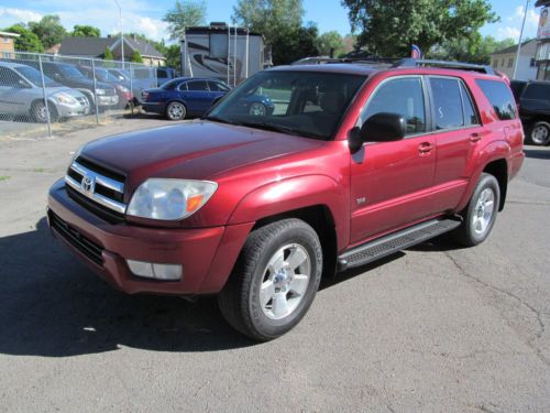 2005 toyota 4runner sr5 sport utility 4-door 4.7l red