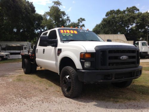 2010 ford f350 superduty diesel 4x4 dually flatbed 4x4 crewcab