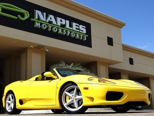 2001 ferrari 360 spider, f1, yellow calipers, rear challenge grill, daytonas