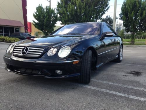 2005 mercedes-benz cl55 amg 5.5l 51k miles no reserve blk/blk