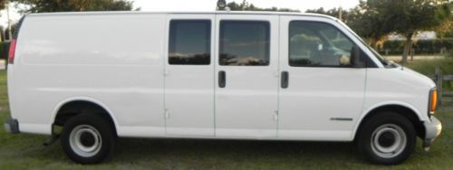 2002 chevrolet express 2500 base extended cargo van 3-door 4.3l