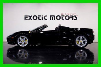 2004 ferrari 360 spider black/black, 9,959 miles, 6-spd, freshservice! $109,888!