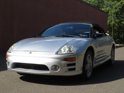 2003 mitsubishi eclipse gt spyder! v6! no reserve! free carfax! automatic! clean