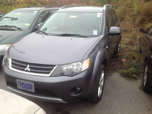 2008 mitsubishi outlander xls 2wd suv gray v6 3.0l no reserve