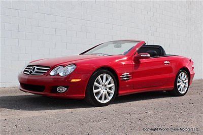 1-owner 25kmi 2007 mercedes sl550 nav cold red 05 06 08 09 sl slk 350 500 550 55