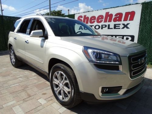 2013 gmc acadia 1 owner slt-1 leather heated seats power pkg more! automatic 4-d