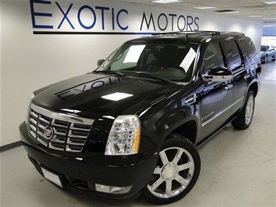 2007 cadillac escalade blk/blk dvd/ent-pkg nav xenons rear cam 3rd row 1-owner