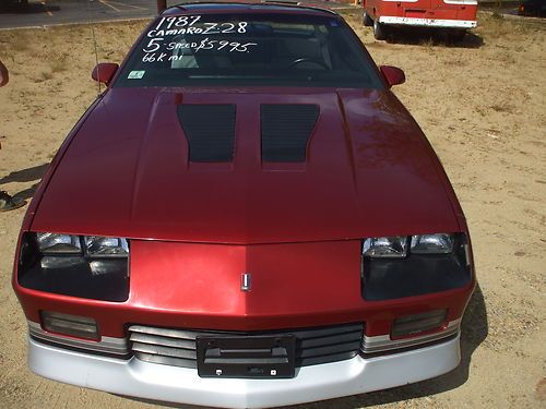 1987 camaro z/28 5 speed manual t tops 66k miles