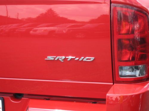 2005 DODGE RAM SRT-10 VIPER QUAD CAB~RED~19K MILES~Extd.. Warr. No winters…LOOK!, image 2