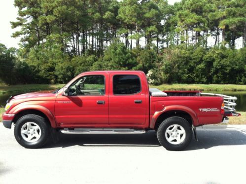 2002 toyota tacoma, double cab, prerunner, limited, v-6, trd package