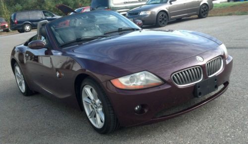 2003 bmw z4 convertible roadster 6-speed 1 owner carfax no reserve only 71k mile