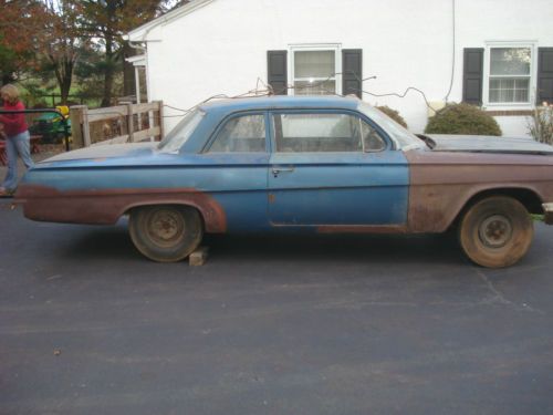 1962 bel air 2door sedan 4 spd bench seat orig 409 engine project